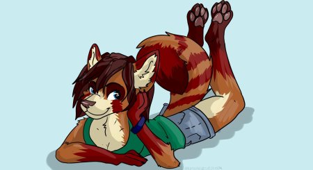 Красная панда фурри