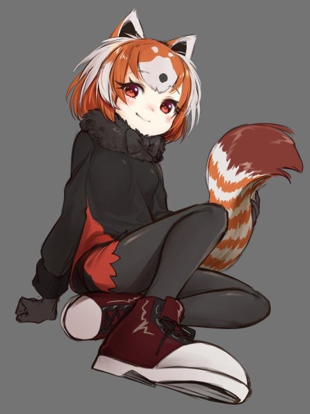Красная панда kemono friends аниме