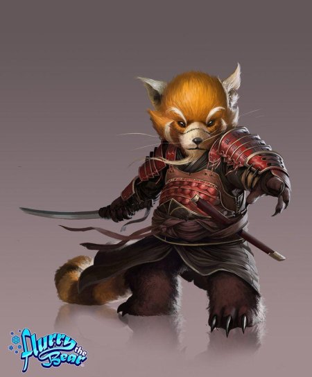 Красная панда фэнтези