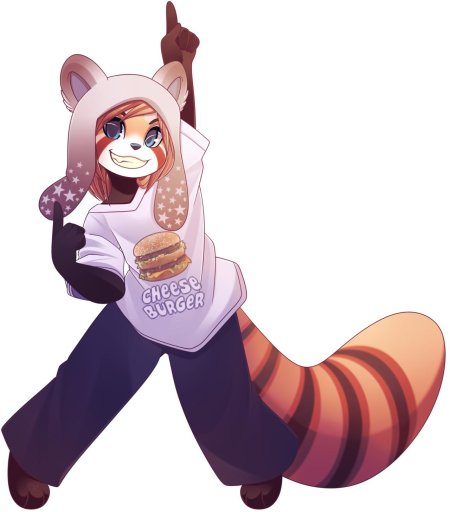 Фурри красная панда