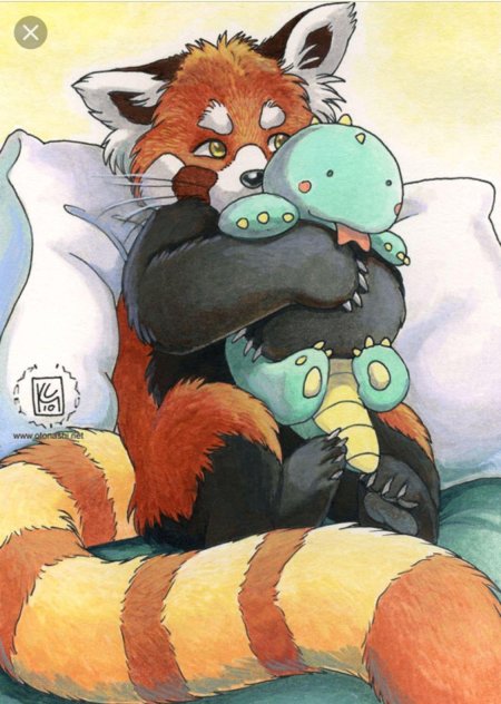 Малая панда арт