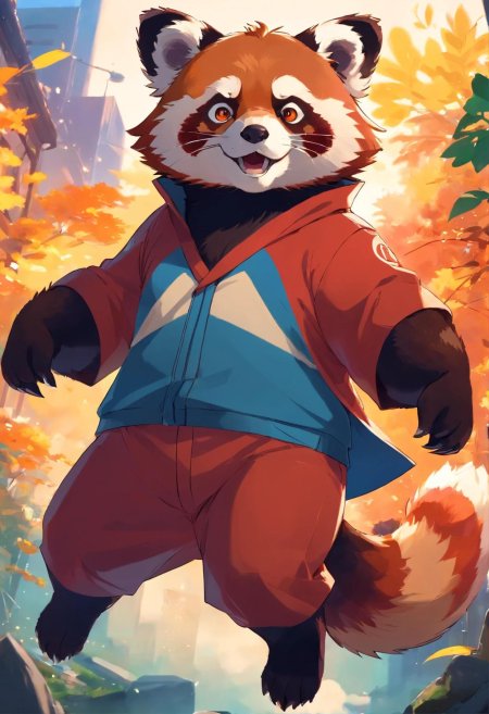 Красная панда аниме