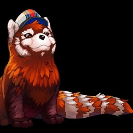 Красная панда мультяшная