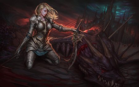 Девушка дракон