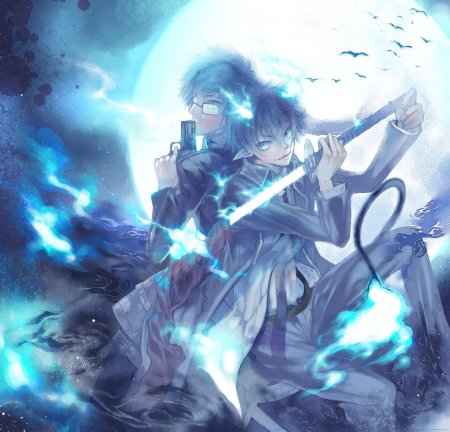 Синий экзорцист путешествие куро