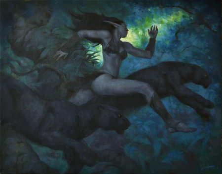 Девушка пантера