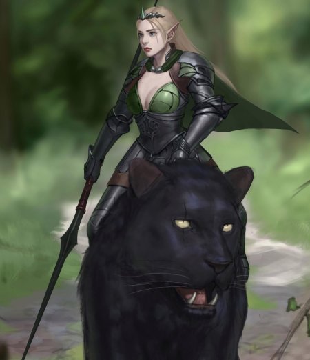 Девушка пантера