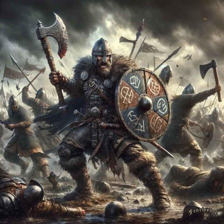 Викинг дракар битва