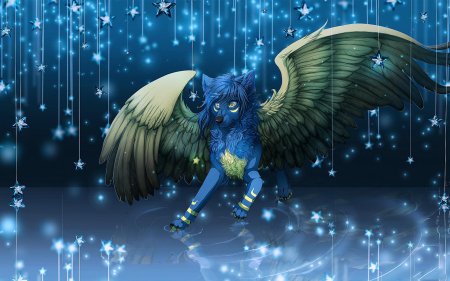 Волк с крыльями арт