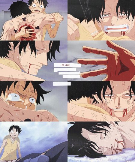 Луффи и эйс смерть