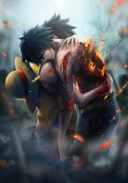 Аниме ван пис смерть эйса