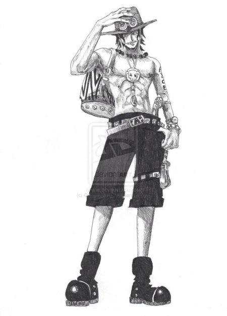 Эйс ван пис в полный рост