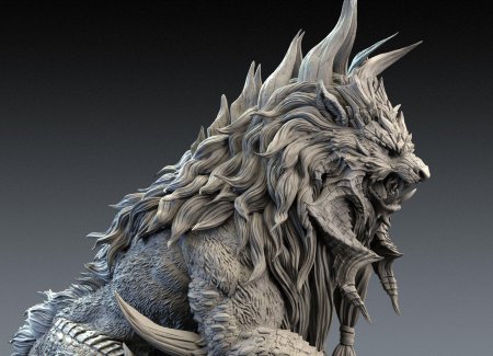 Скульптура монстр