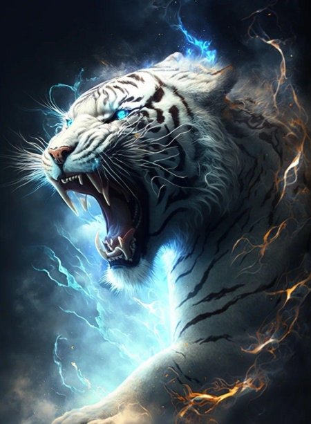 Тигр картина