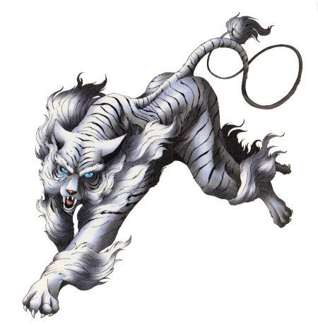 Бьякко белый тигр