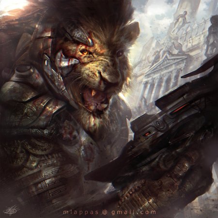 Киберпанк лев