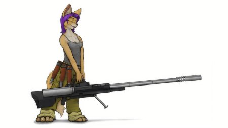 Фурри с ружьем