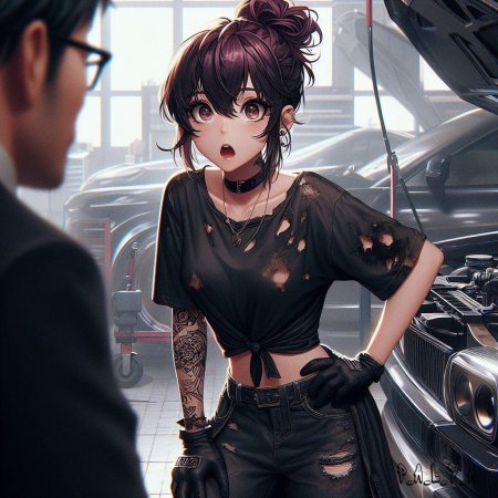 Анимешная девушка