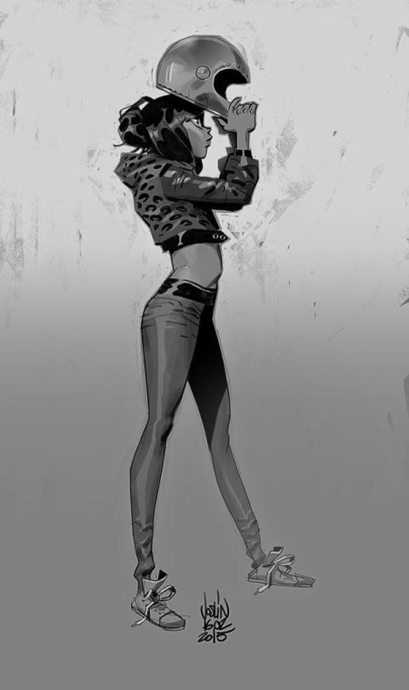 Девушка эскиз