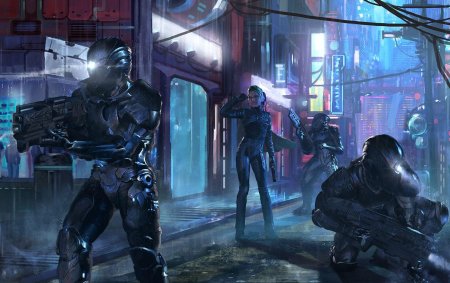 Киберпанк солдаты корпораций