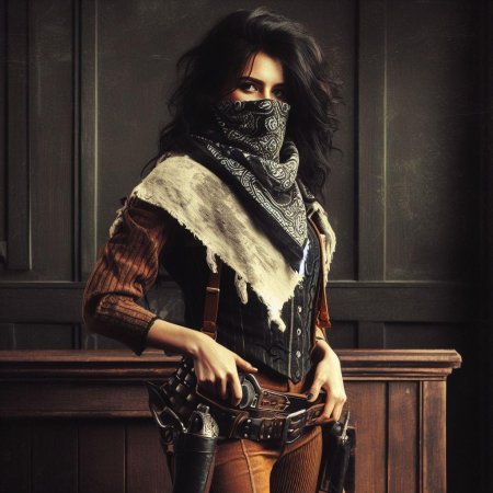 Девушка бандитка арт