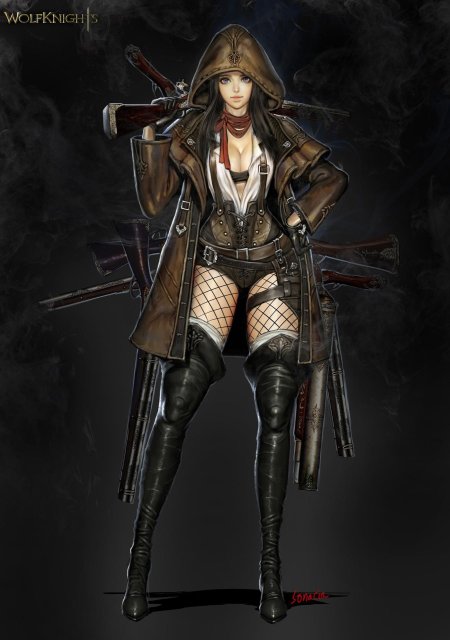 Девушка с мушкетом