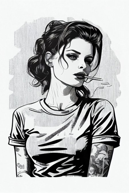 Эскиз девушка