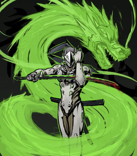 Гэндзи шимада дракон