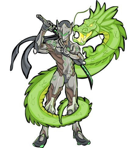 Гэндзи шимада дракон