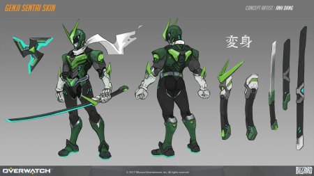 Гэндзи овервотч концепт