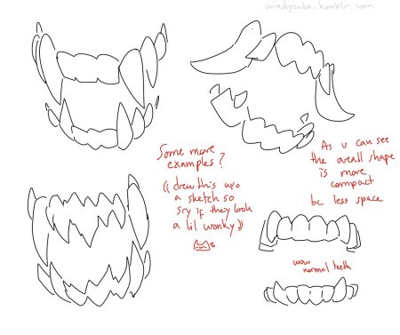 Острые зубы референс