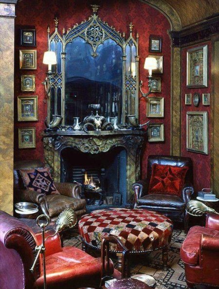 Будуар викторианская готика интерьер
