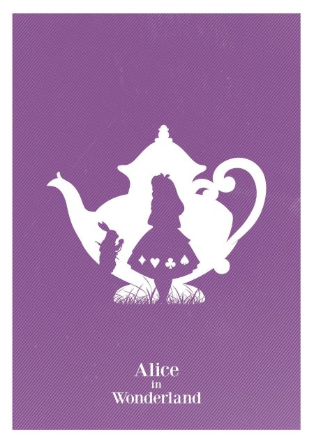 Плакат алиса в стране чудес