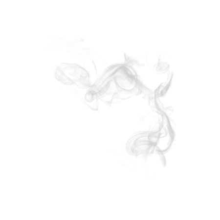 Белый дым на прозрачном фоне