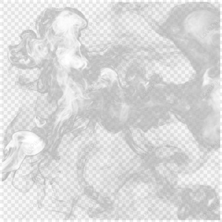 Облако дыма на прозрачном фоне