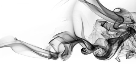 Дым на белом фоне