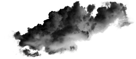 Темные облака на прозрачном фоне