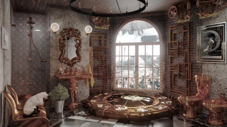 Интерьер в стиле стимпанк