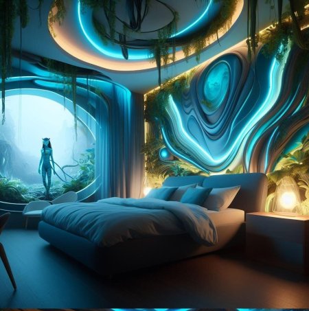 Комната в стиле космос