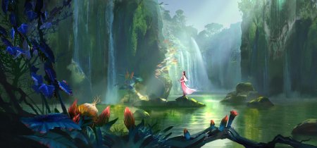 Сказочный водопад