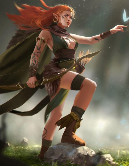 Эльфийка-лучница ( elf