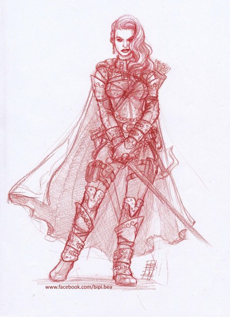 Воительница карандашом