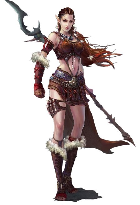 Эльфийка воин