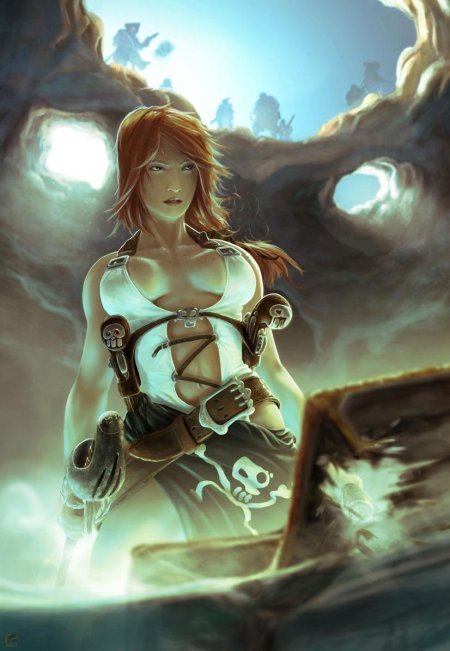 Девушка пират арт