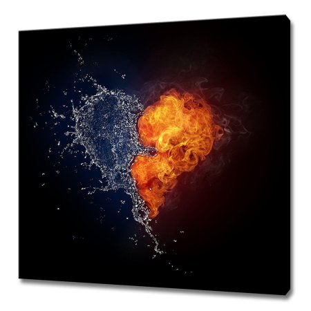 Сердце из огня и воды