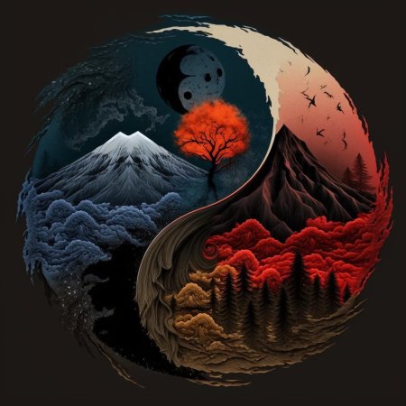 Инь янь картина