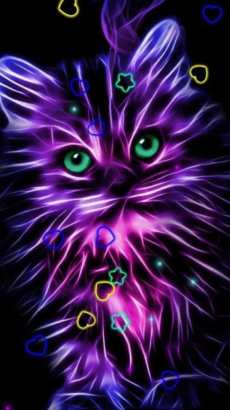 Неоновые заставки на телефон