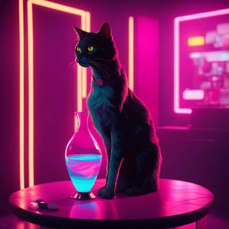 Неоновые коты