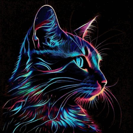 Неоновый кот