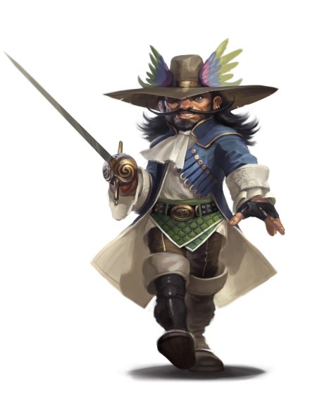 Полурослик бард днд